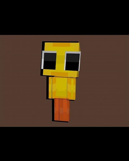 idle Minecraft animation block bench