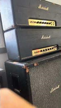 1969 Marshall 100 watt super lead plexi. Volume on 5. #Marshall #plexi #ac/dc #sloppyriffs