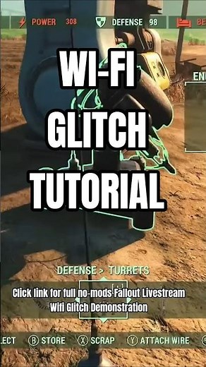 Quick Wi-Fi Glitch Tutorial no mods Fallout 4