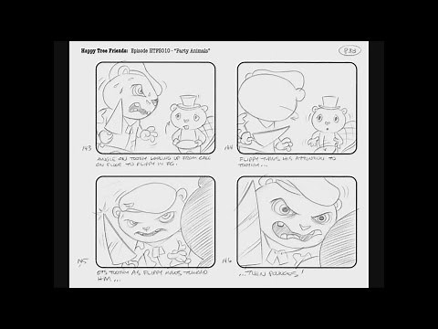 Happy Tree Friends TV Series Episode 2A - Party Animal - Storyboards