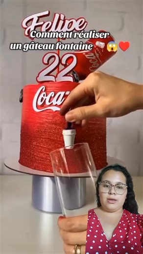 1.2M views · 1.9K reactions | Tutorial de como realizar un cake Coca con dispensador paso a paso ✨✨✨✨ | Dulce educación | Facebook