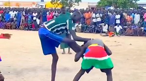 Wrestling with a South Sudanese man is not easy 😅 🇸🇸 www.theafricanhistory.com | The African History
