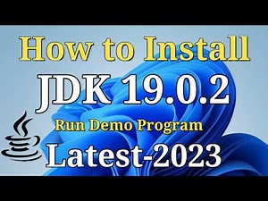 How to Install Java JDK 19.0.2 on Windows 11 [2023 ] | Install & Run First Java Program | Java 19