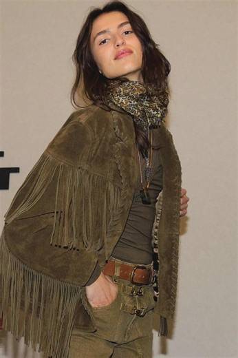 Women's Vintage Fringe Leather Jacket, Brown Suede Western Jacket, Ladies Fringed Suede Leather Jacket, Stylish Fringe Coat for Her - Etsy