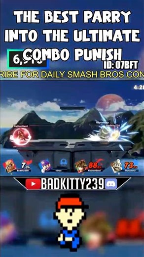 Falcon parry combo punish ultimate #ssbu #shorts #fyp #viral #smashbros