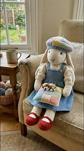 Knitting Tutorial: The "Patchwork Cushion" Bunny – Free Knitting Pattern #diy #handmade #craft #knitting | Daily Knitting Ideas