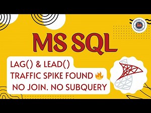 SQL LAG & LEAD Explained | Find Website Traffic Peaks | FAANG Interview Question