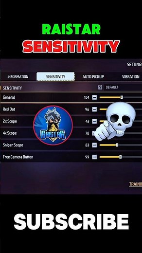 Raistar Secret Sensitivity Setting || All Gun Auto Headshot Sensitivity Settings In Free Fire 2026