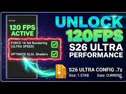 FINALLY!! 120 FPS + 120 Hz Refresh Rate Config File No-Root 100% Working | Overclock Android 2026
