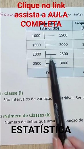 FREQUENCY DISTRIBUTION WITH CLASSES #statistics #Biostatistics #distribution