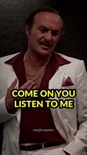 #Scarface (1983) Tony Montana Confronts Frank Lopez