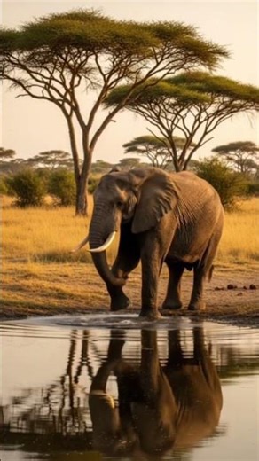 Elephant dose a happy stomping dance in the water 🥰🥰