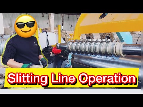 Slitting Line Operation | Metal coil slitting line | How to running slitting machine ?