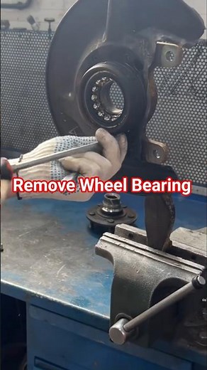 Remove wheel bearing out to wheel hub process #autoparts #mechanic #restore #automotive #repair