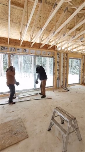 Premium European windows & doors📍Montreal / St. Eustache on Instagram: "Installation day at our Mont-Tremblant new construction project. Behind-the-scenes look at part of the window installation process — precision, coordination, and attention to detail in action. 📩 Planning a new build or upcoming project? Send us a message — we’ll be happy to help. #WindowInstallation #NewConstruction #EuropeanWindows #HomeBuild #pvc"