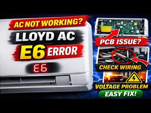 Lloyd AC E6 Error? Fix It in 2 Minutes (Easy Solution)