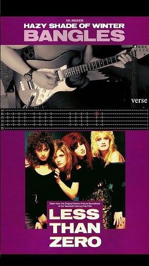 THE BANGLES - Hazy shade of winter (guitar TABS)