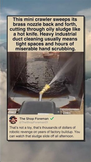 ROBOT VS INDUSTRIAL SLUDGE
