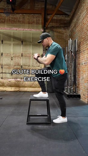 Box step ups are one of the best glute building exercises! Here are the top 2 mistakes I see individuals make when executing this variation. #glutesworkout #glutes #gym #fitness #fittok #gymtok