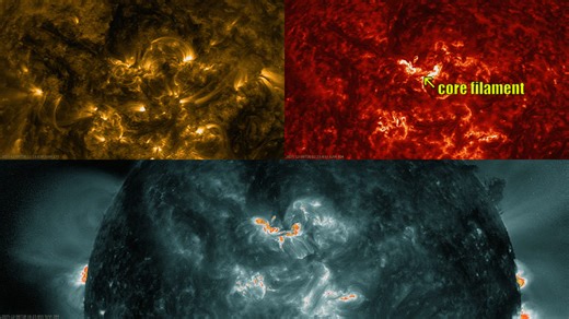 Wow. The second big eruption from Region 4299 today involves the "core filament" I talked about in my recent forecast. Only part of it erupted, but it could lead to a dense storm! Here's a link to the part of the forecast in which I air my concerns https://youtu.be/s3_mnw1MPoA?si=MRTAKNSM4gYyVzqW&t=505 | Space Weather Woman