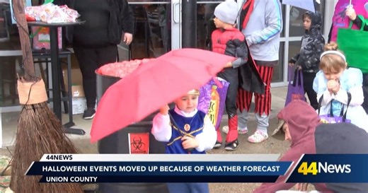 Union County leaders move Halloween events up to Wednesday due to rain