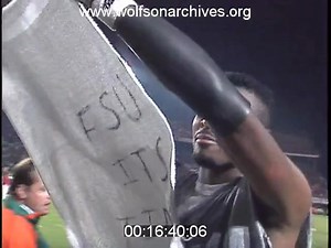 November 9, 1991: On this day 33 years ago, the #3 Miami Hurricanes defeated West Virginia 27-3 in front of a homecoming crowd of 60,250 fans at the Orange Bowl. This WPLG Eyewitness News segment with reporter Frank Forte includes soundbites from Dennis Erickson, Gino Torretta, Lamar Thomas, Micheal Barrow and Eric Miller. This footage is from the Wolfson Archives. #orangebowl #GoCanes #wolfsonarchives | Ghosts of the Orange Bowl