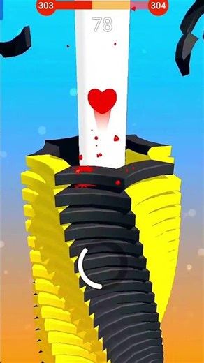 🏀stack ball crash platforms 3d gameplay 🎮 | #stackball #ball #games #gaming #gamingshorts #gameplay