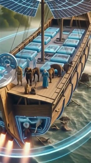 What If Noah’s Ark Was Advanced Technology? 🚢🤯 #shorts
