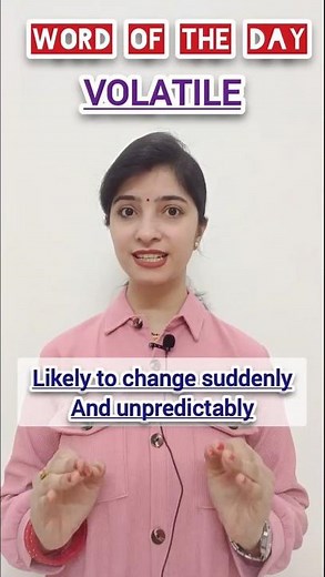 "What Does VOLATILE Mean? | Improve Your English Vocabulary Fast!" #grammarpoint #shorts #ytshorts