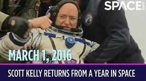 OTD in space - March 1: Scott Kelly returns from a year in space