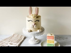 How to Make Super Cute Easter Bunny Cake