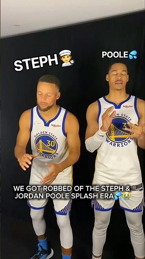 Steph & Jordan Poole were IN SYNC😭