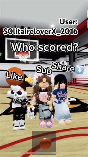 Who Scored the hoop? #Basketball #roblox #brookhavenrp #sports