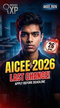 AICEE 2026 Registration Closing Soon 🚨 Apply Before Deadline