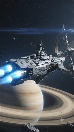 Futuristic Spaceship Blueprint in 4K | Sci-Fi Engineering #shorts