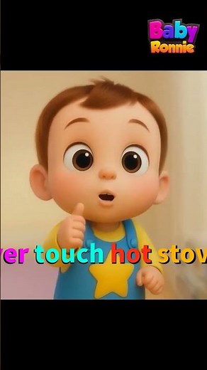 Learn Home Safety With Ronnie | Baby Ronnie Nursery Rhymes #shorts
