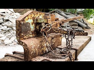 Restoration Old Rusty Hand Shear Machine | Restore Hand Cutter Iron Shear Tool RestorationVR
