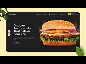 Responsive Burger Website Design Using HTML CSS And JavaScript | Restaurant Website Design