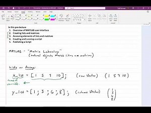 Lecture - Introduction to MATLAB