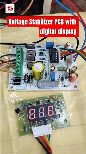 Voltage Stabilizer Microcontroller Circuit Board | Digital Display PCB | Stabilizer Repair