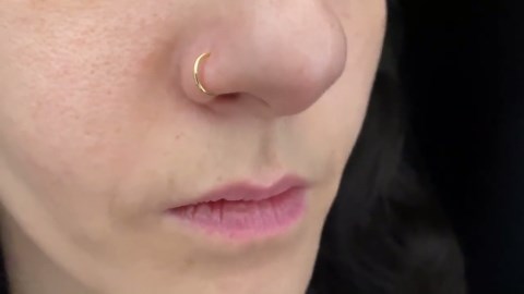 Silver-gold Fake Nose Ring, Faux Lip Ring, No Piercing Required - Etsy