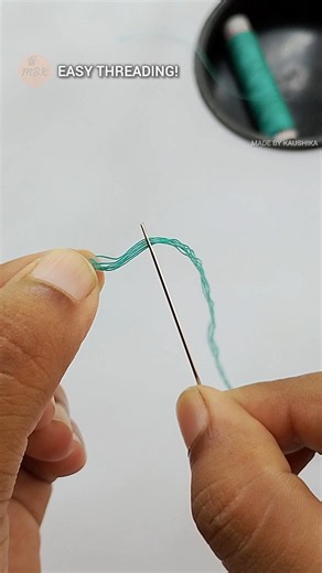 Fastest Way to Thread a Needle with Thick Thread