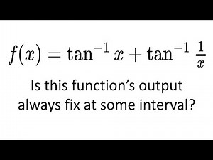 A gorgeous derivative proof of arctan x + arctan (1/x) = + or - pi/2