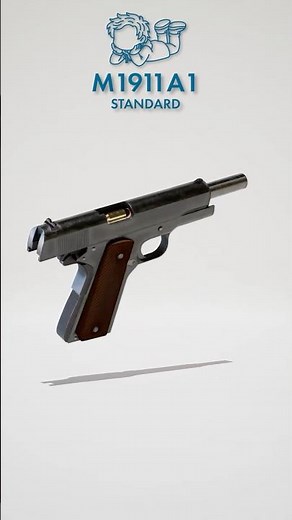 M1911A1 | Modeled & Textured in UE5 #3dmodeling #3danimation #guns