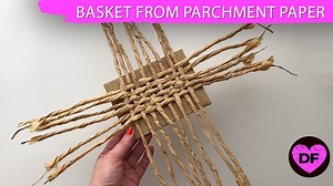 😍 Easy DIY Basket from Parchment Paper | Perfect for Home Decor