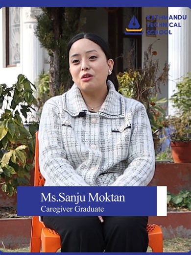 सीप भए देश पनि, विदेश पनि! आफ्नो पेशाप्रति समर्पित हुनुहुन्छ भने, नेपालमै रु. ५०,००० भन्दा बढी कमाउन सक्नुहुन्छ। Ms. Sanju Moktan- KTS Caregiver Graduate प्रशिक्षित हुनुहोस्, सीपयुक्त बन्नुहोस्, सीप परीक्षण परीक्षा (Skill Test- NSTB, CTEVT) पास गर्नुहोस् र लाइसेन्स (License) प्राप्त एक प्रोफेश्नल केयरगिभर (Caregiver) बन्नुहोस् । 🎤❤️ From Trainee to Professional Caregiver: KTS Graduate’s Journey Full Video: https://youtube.com/shorts/6nfjssyEdRw?si=4P06cINOZL2PZ874 KTS connects you with Jobs