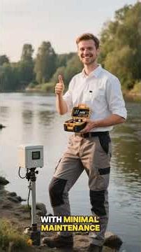 A tiny machine hidden in a river could end electricity problems forever… ⚡💧