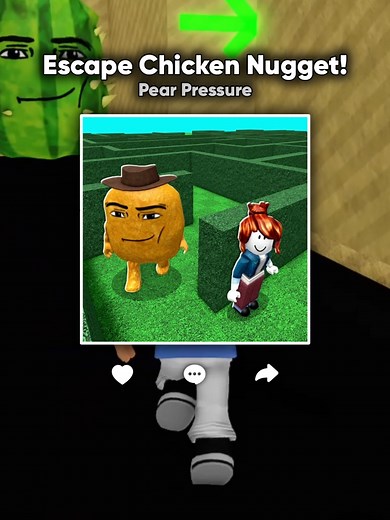 Escape Chicken Nugget Challenge on Roblox