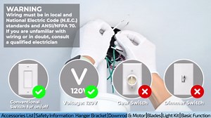 addlon 2 Pack 52 inch Ceiling Fan No Light, White Ceiling Fans with Remote Control, Reversible, 3 Wood Blades, 6 Speeds, Noiseless, Wood Ceiling Fan without Light for Indoor/Outdoor Use