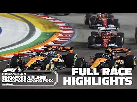 2025 Singapore Prix FULL RACE HIGHLIGHTS 🏎️🏁 | ESPN F1